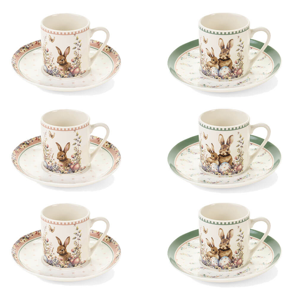 NUVOLE DI STOFFA SET 6 TAZZINE PASQUA PEN PEN