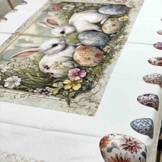 VINGI TOVAGLIA CONIGLI LOVE PASQUA