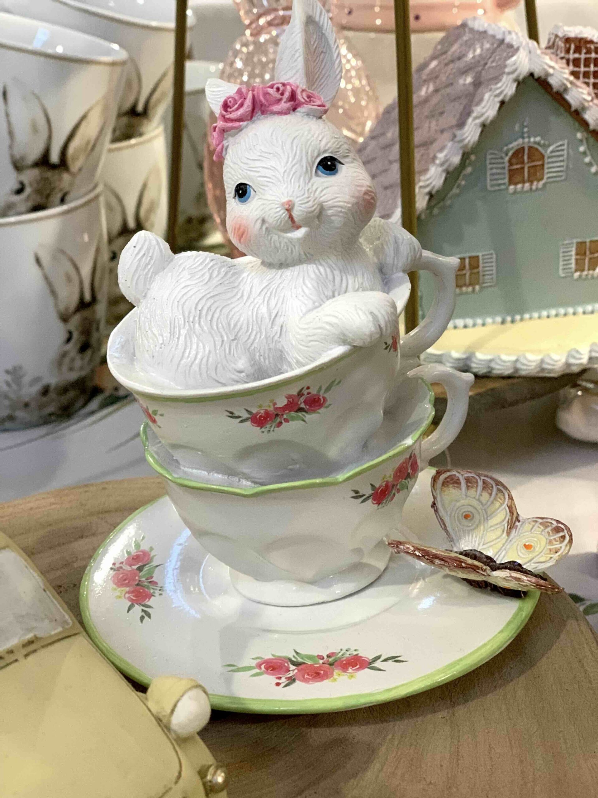 MJASCAGNI DECORAZIONE CONIGLIETTA TAZZE