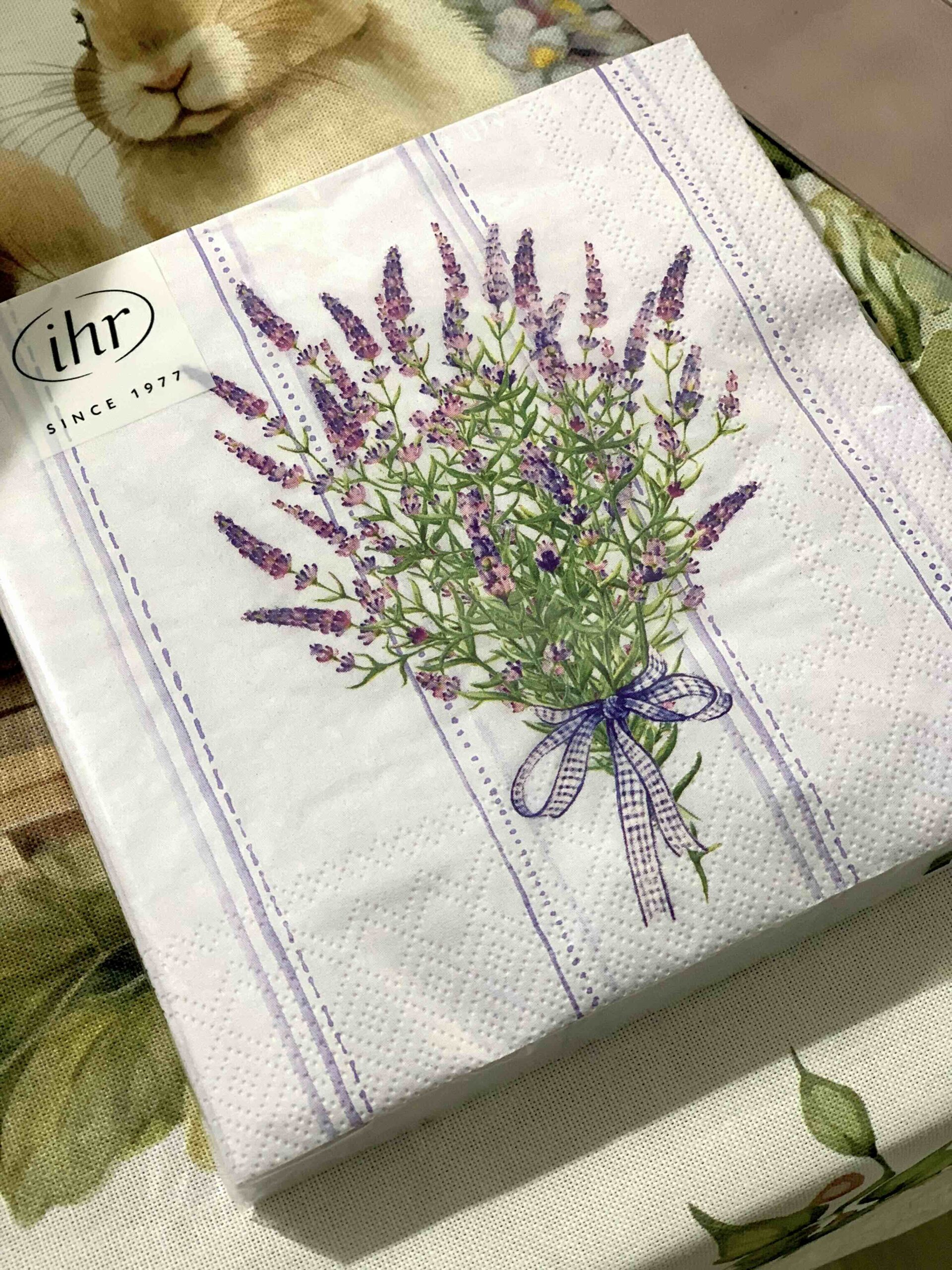 TOVAGLIOLI CARTA MAZZO LAVANDA
