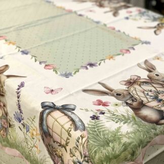 TOVAGLIA CONIGLIETTI GREEN RABBIT