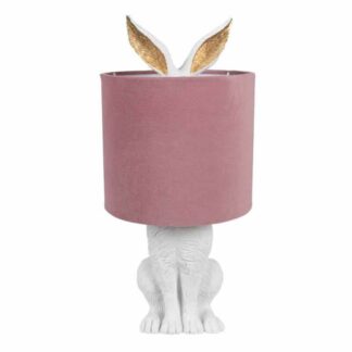CLAYRE & EEF LAMPADA CONIGLIO BIANCO E ROSA
