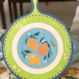 TAGLIERE TONDO IN MELAMINA LIMONI