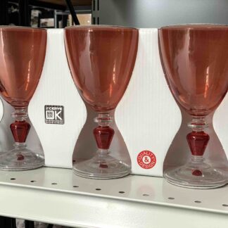 CERVE SET 3 CALICE COPPA ROSSO DIANA