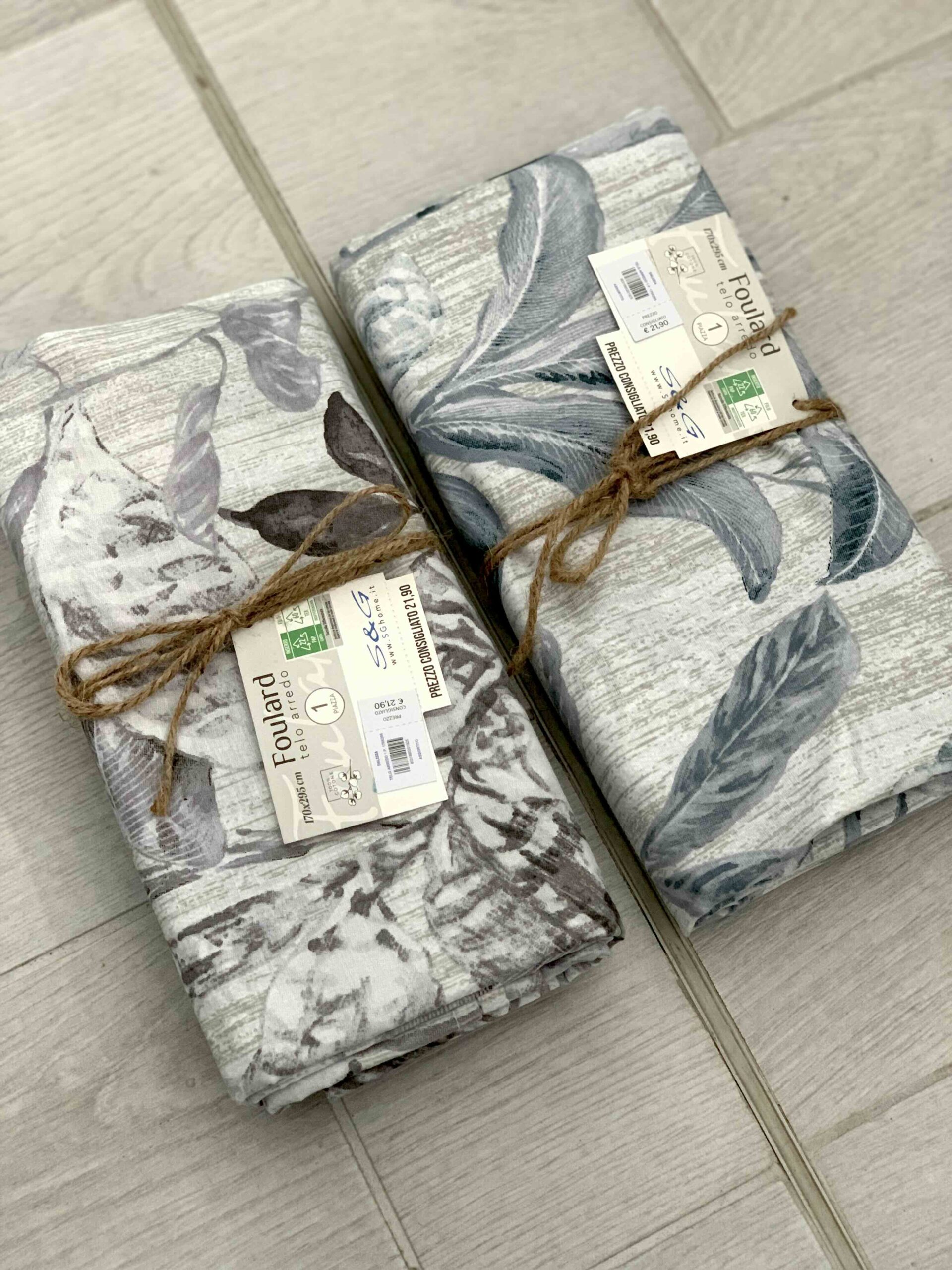 S&G TELO ARREDO FOULARD FOGLIE