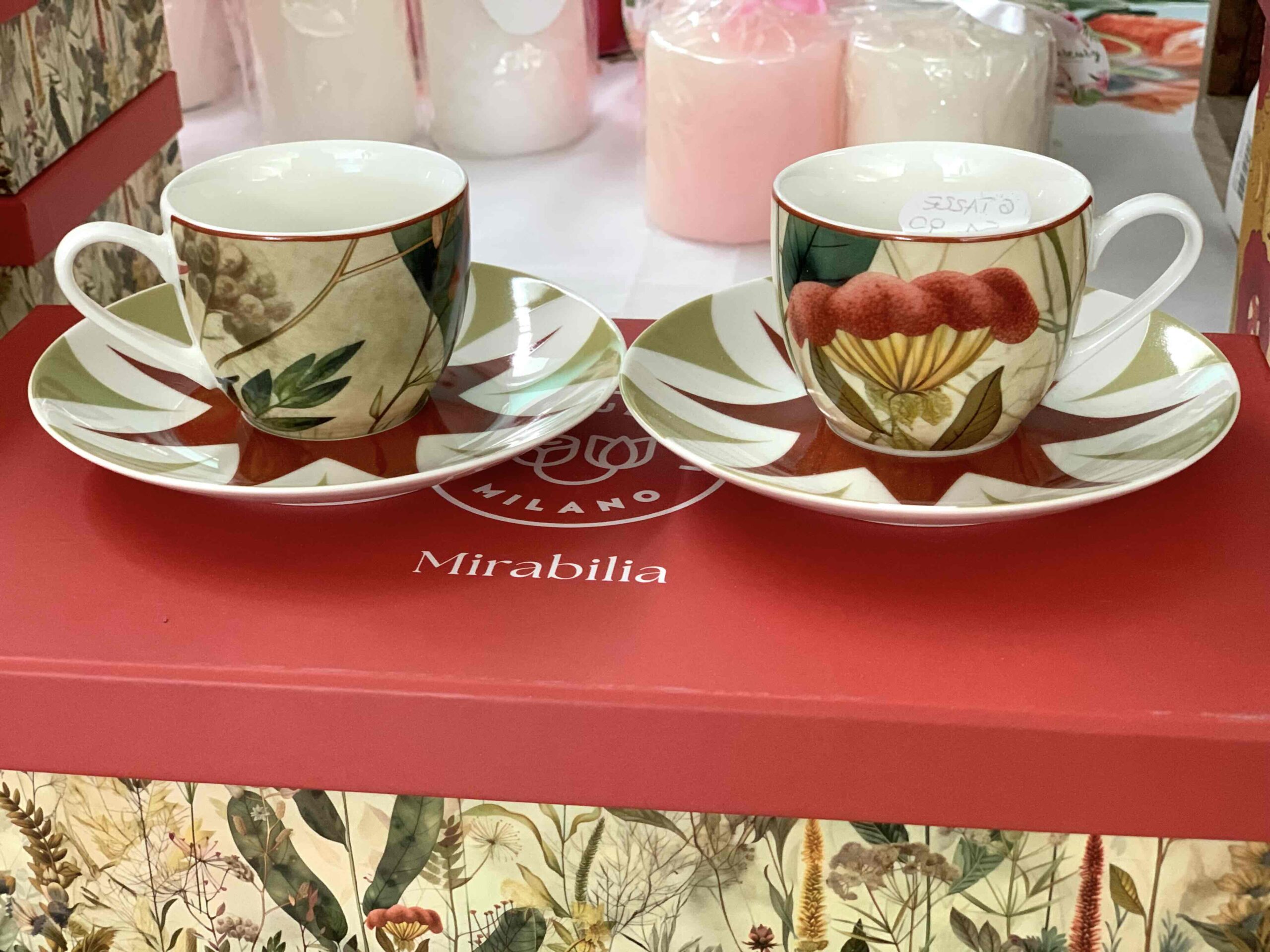 MIRABILIA SET 6 TAZZINE RED