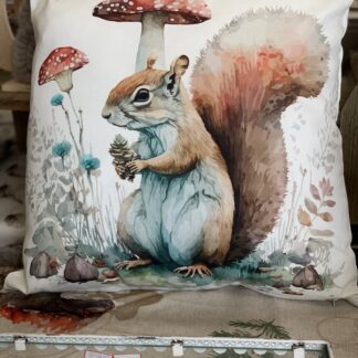 CUSCINO ARREDO FOX SCOIATTOLO