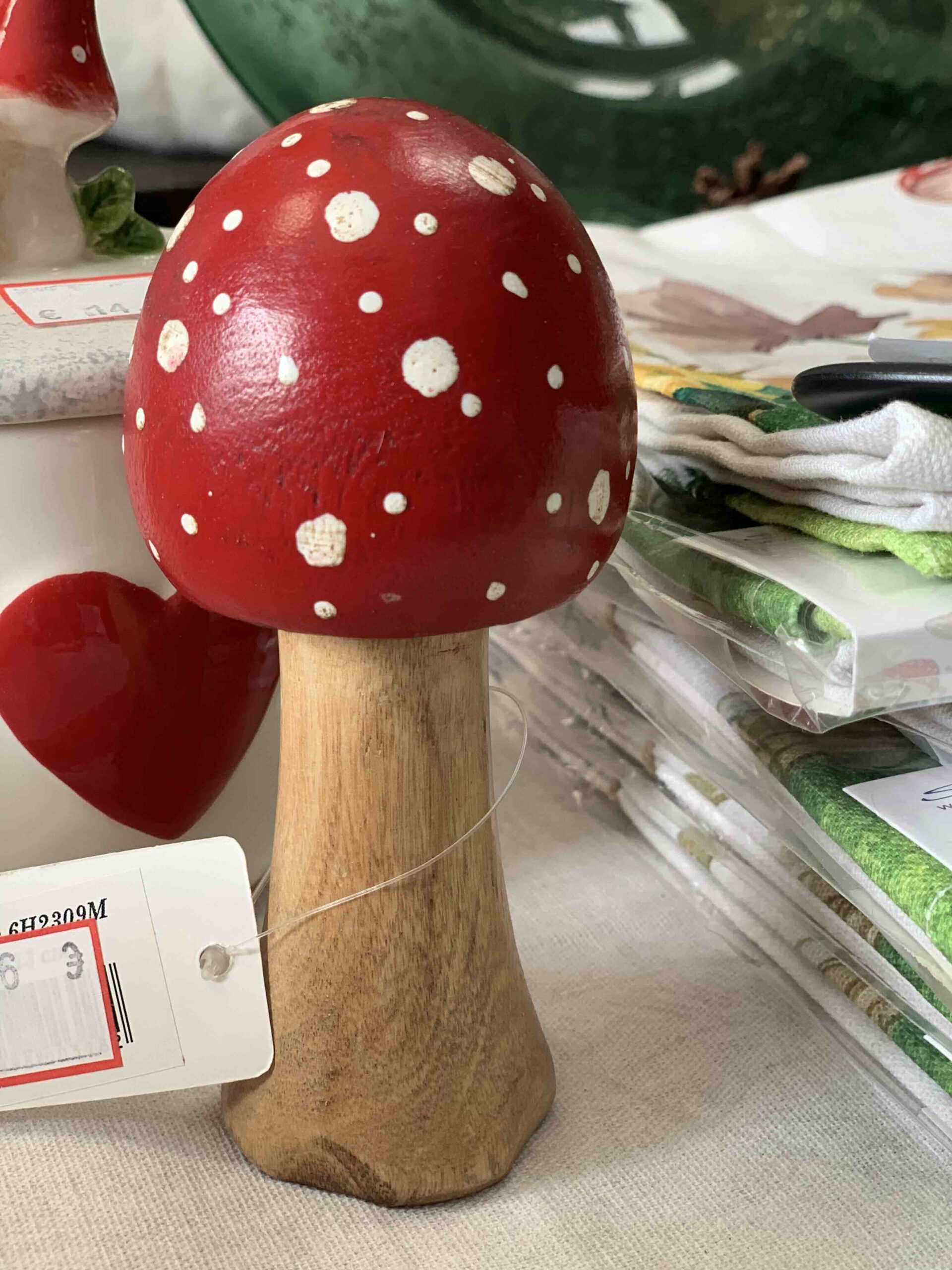 DECORAZIONE FUNGO LEGNO