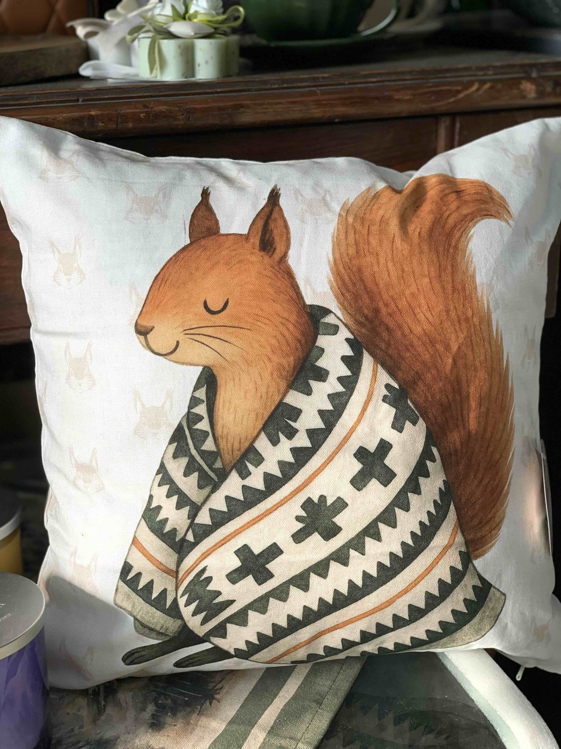 S&G CUSCINO ARREDO ANIMALETTI AUTUNNO BRUMO